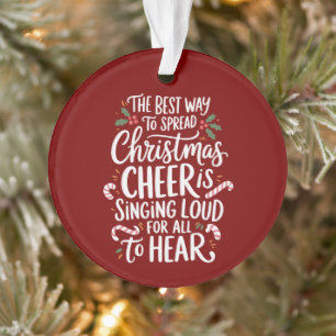 The Best Way To Spread Christmas Cheer Elf Xmas Ornament