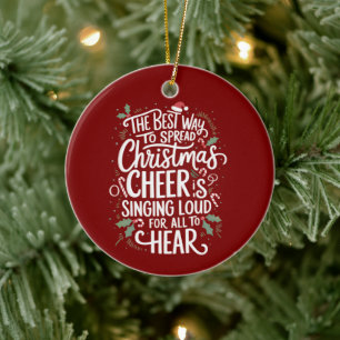 The Best Way To Spread Christmas Cheer Holiday  Ceramic Tree Decoration