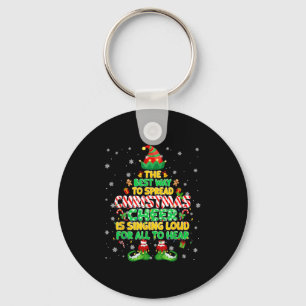 The Best Way To Spread Christmas Elf Xmas Boys Men Key Ring