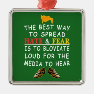 The Best Way to Spread Hate and Funny LOLs Metal Tree Decoration
