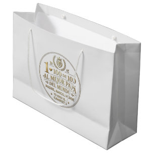 The Best World Dad / Bolsa de regalo Large Gift Bag