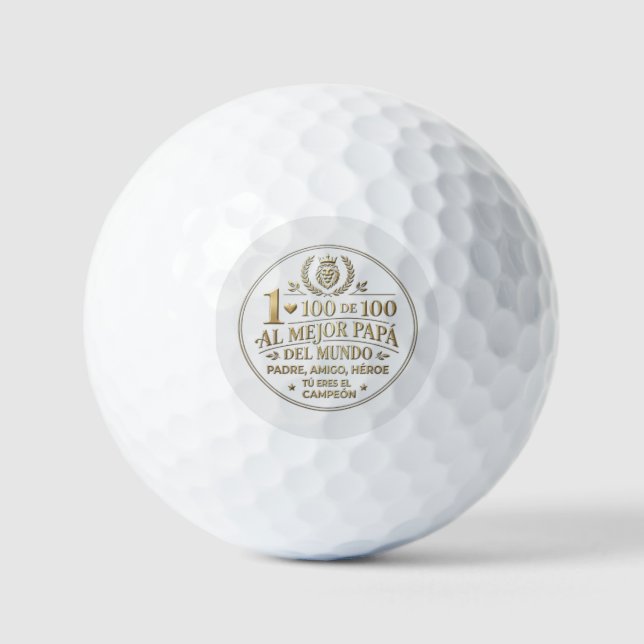 The Best World Dad / Golf Ball (Front)