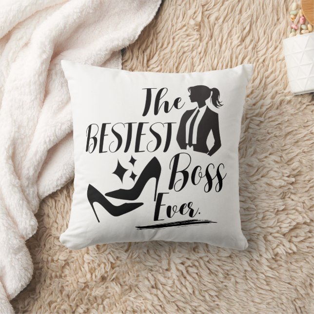The Bestest Lady Boss  Cushion (Blanket)