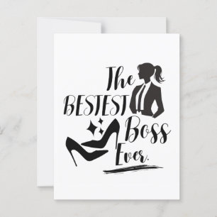 The Bestest Lady Boss Postcard