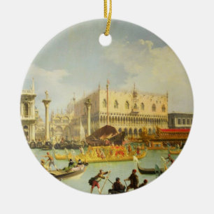 The Betrothal of the Venetian Doge Ceramic Tree Decoration