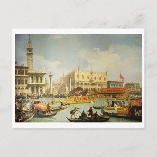 The Betrothal of the Venetian Doge Postcard (Front)