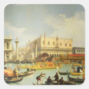 The Betrothal of the Venetian Doge Square Sticker