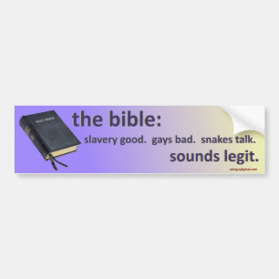 the bible: bumper sticker