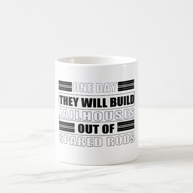 The bible favours disciplining children coffee mug (Center)