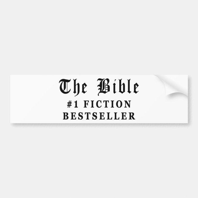 The Bible Fiction Bestseller Bumper Sticker (Front)