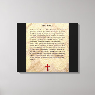 The Bible Wrapped Canvas