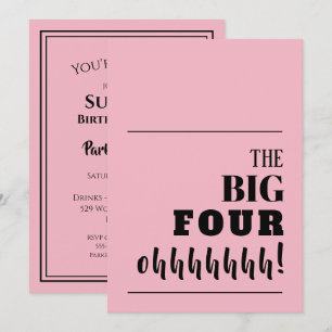 The BIG 40 Birthday Invitations