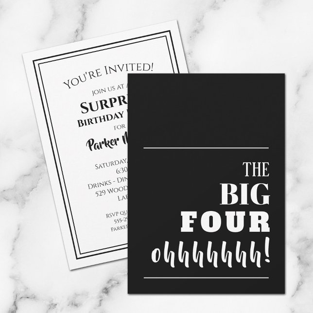 The BIG 40th Birthday Party Invitations (Creator Uploaded)