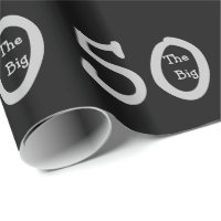 The big 50, Birthday, silver text on black.