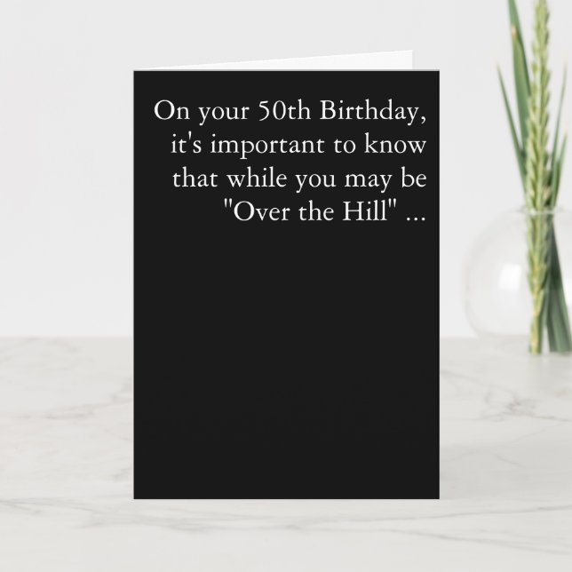 The Big 5-0 Card (Front)