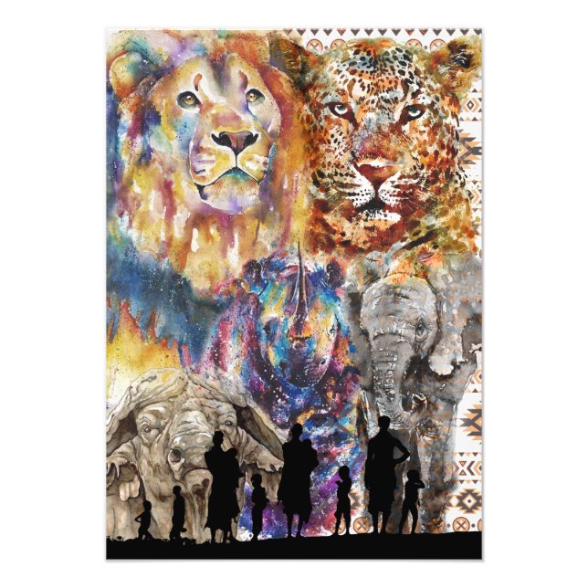 The Big 5 - Africa Photo Print (Front)