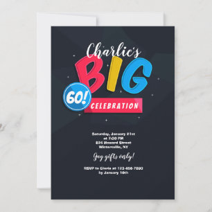 The Big 60 Invitation