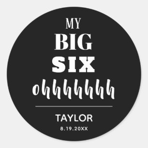 The BIG 60th Birthday Party Favour Classic Round Sticker