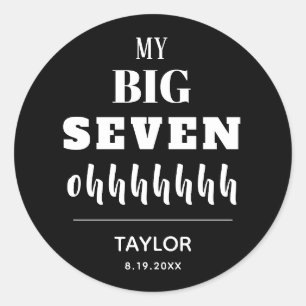 The BIG 70th Birthday Party Favour Classic Round Sticker