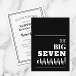 The BIG 70th Birthday Party Invitation<br><div class="desc">Throwing a milestone 70th birthday party? Be sure to send an invitation that will get guests excited for your party. "The BIG SEVEN ohhhhh!" - change to any age on the front and personalise your party details on the back.</div>