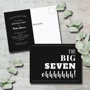 The BIG 70th Birthday Party Invitation Postcard