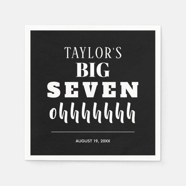 The BIG 70th Birthday Party Napkin (Front)