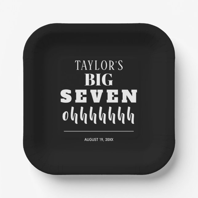 The BIG 70th Birthday Party Paper Plate (Front)