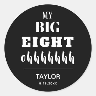 The BIG 80th Birthday Party Favour Classic Round Sticker