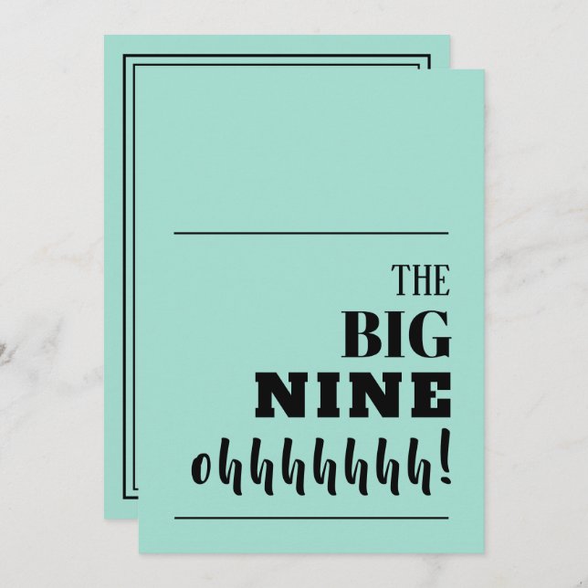 The BIG 90 Birthday Invitations (Front/Back)