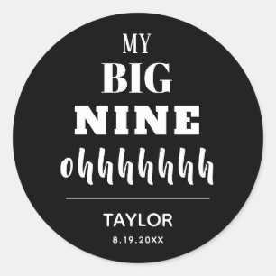 The BIG 90th Birthday Party Favour Classic Round Sticker