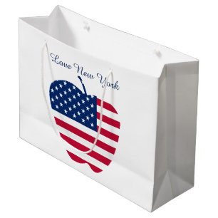 The Big Apple America flag NYC Large Gift Bag