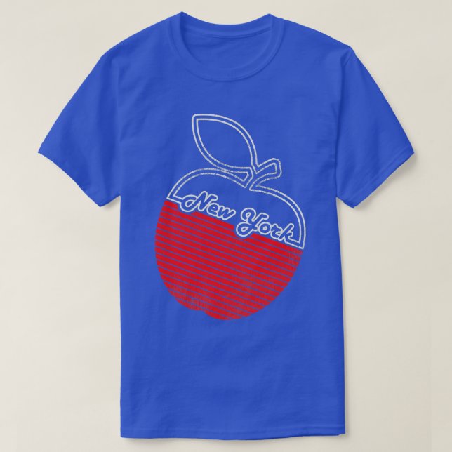 The Big Apple Retro 80s Style Tourist Souvenir T-Shirt (Design Front)