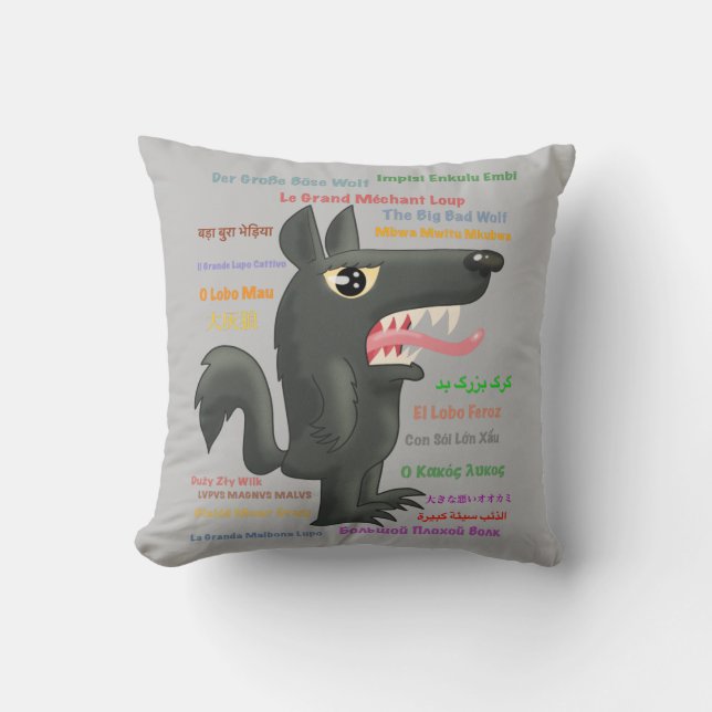 The Big Bad Wolf Cushion (Front)