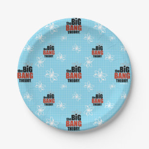 The Big Bang Theory Blue Pattern Paper Plate