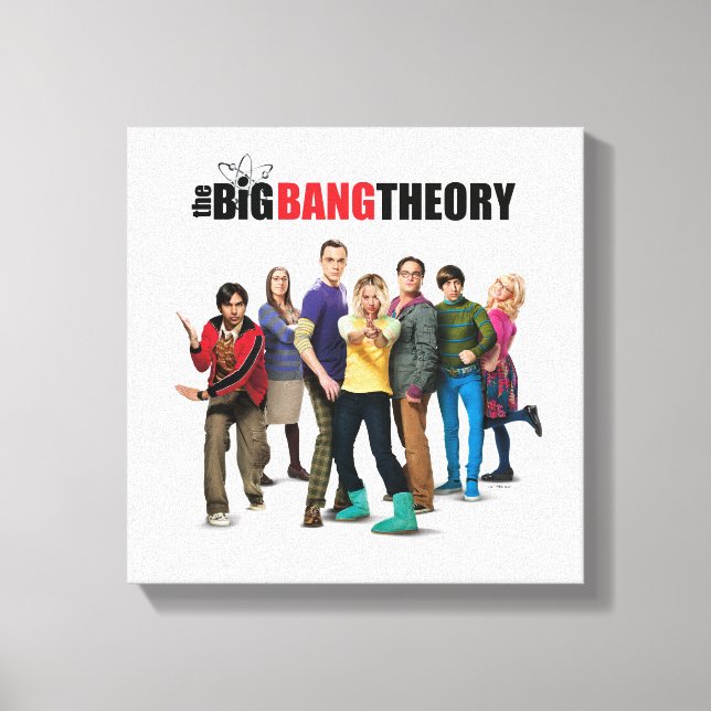 The Big Bang Theory Characters Canvas Print (Front)