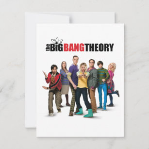 The Big Bang Theory Characters Card