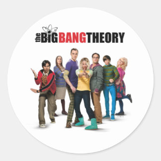 The Big Bang Theory Characters Classic Round Sticker