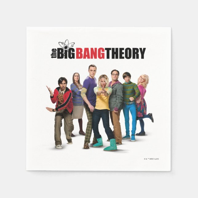 The Big Bang Theory Characters Napkin (Front)