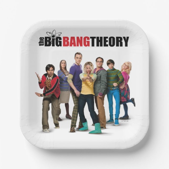 The Big Bang Theory Characters Paper Plate (Front)