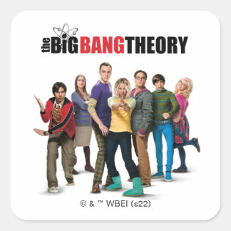 The Big Bang Theory Characters Square Sticker