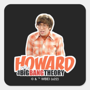 The Big Bang Theory   Howard Square Sticker