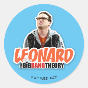 The Big Bang Theory   Leonard Classic Round Sticker