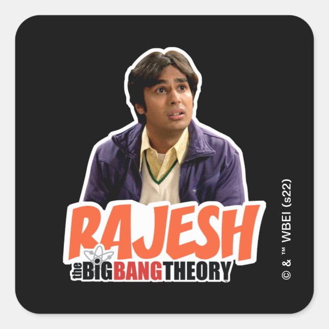 The Big Bang Theory | Rajesh Square Sticker (Front)