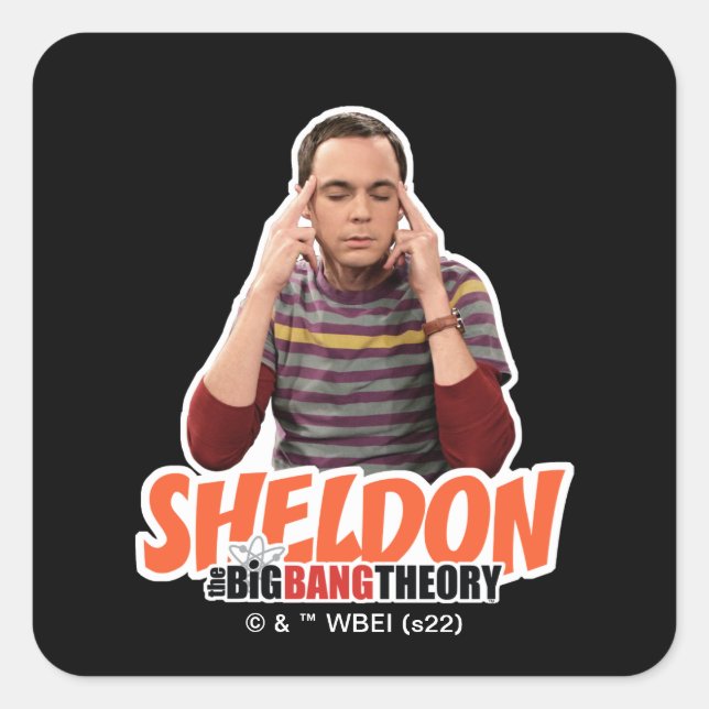 The Big Bang Theory | Sheldon Square Sticker (Front)