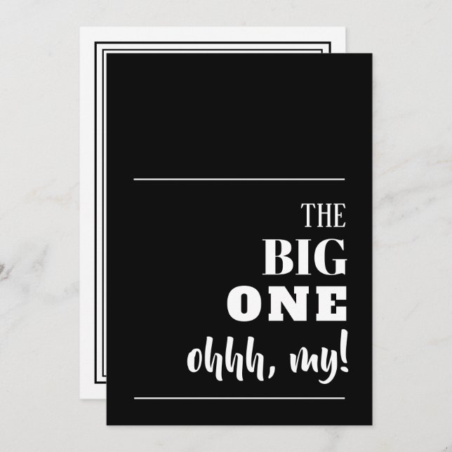 The BIG Birthday Invitations (Front/Back)