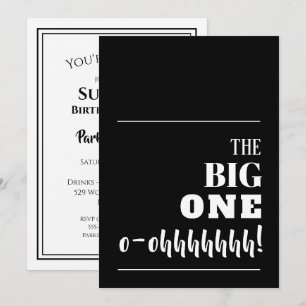 The BIG Birthday Invitations - ANY COLOR - ANY AGE