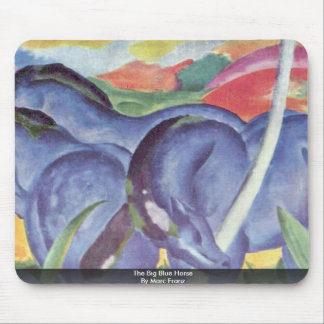 The Big Blue Horse By Marc Franz Mouse Mat