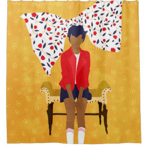 The Big Bow Moment Shower Curtain