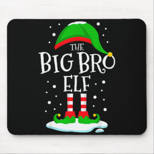 The Big Bro Elf Christmas Family Matching Xmas Bro Mouse Mat