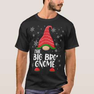 The Big Bro Gnome Funny Matching Christmas Family T-Shirt